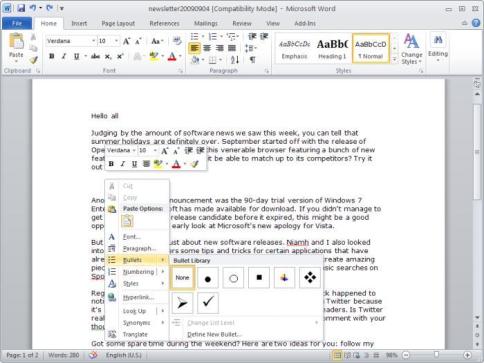 microsoft office word starter free download 2010